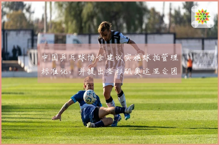中国乒乓球协会建议实施球拍管理标准化，并提出洛杉矶奥运混合团体参赛阵容要求